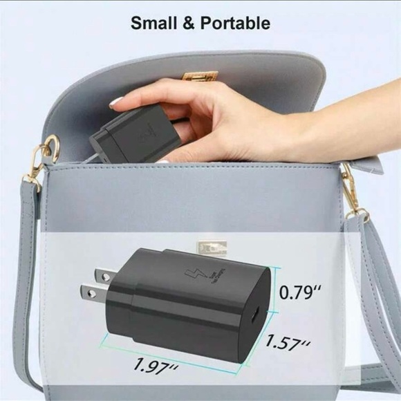 ⚡ 45W Fast Charger Type-C with USB-C Cable-Compatible with iPhone 15/16 Samsung - Picture 5 of 13